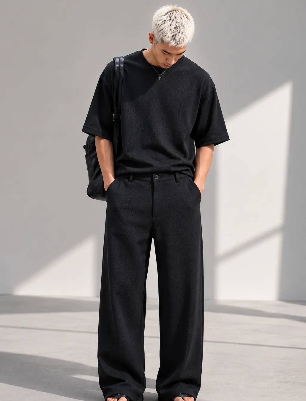3 Pocket Co-ord Set Black