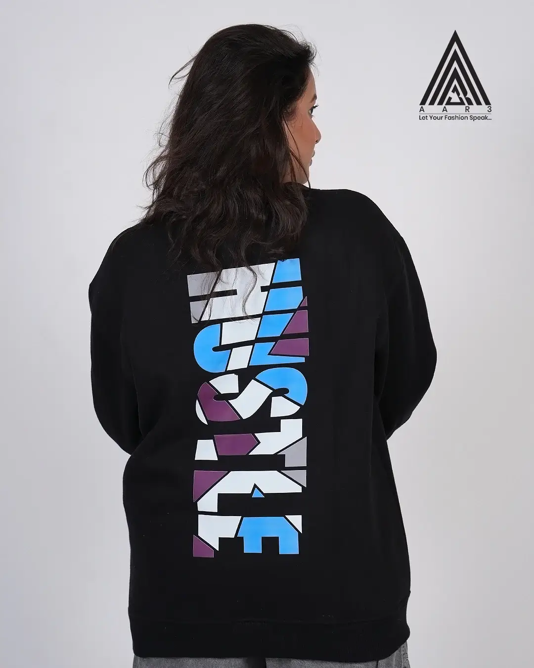 Hustle Graphic Print Pullover